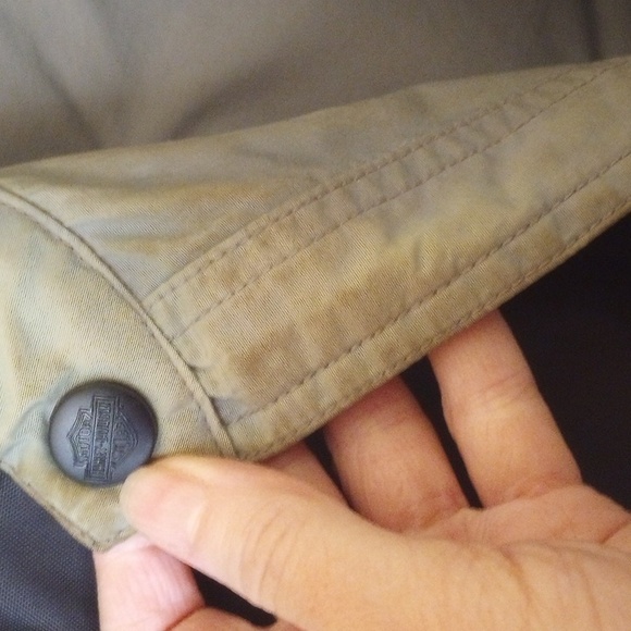 Harley-Davidson XL Embroidered Gray/Black Reversible Winter Biker Coat - Picture 8 of 8